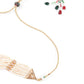 White And Dark Green Kundan Style Choker Necklace Set - Rajwada