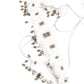 White And Grey Pearl Beads Velvet Base Belt - Rajwada