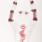 White And Red Beaded Multi-Strand Necklace Set With Earrings - Rajwada