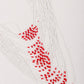 White And Red Beaded Multi-Strand Necklace Set With Earrings - Rajwada