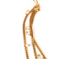 White Beads, Green Rhinestone Maang Tikka - Rajwada