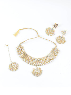 White Choker Set - Rajwada