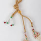 White Cluster Beaded Necklace Set - Rajwada