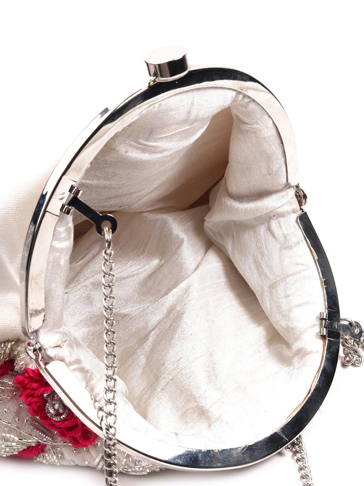 White Dressberry Zari Batuwa - Rajwada