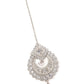White Long Necklace With Maangtikka Set - Rajwada