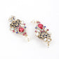 White, Magenta And Indigo Kundan Choker Set - Rajwada