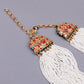 White multi-layered tradtional necklace - Rajwada