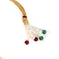 White Multi-String Pearl Necklace set - Rajwada