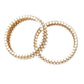 White Pearl 3 Strand Rhinestone Bangle - Rajwada
