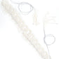White Pearl And Rhinestone Velvet Base Belt - Rajwada