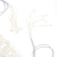 White Pearl And Rhinestone Velvet Base Belt - Rajwada