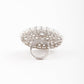 White Pearl Royal Finger Ring - Rajwada