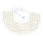 White pearl U Shaped Necklace - Rajwada
