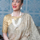White Pearls With Gold Necklace - Rajwada