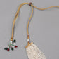 White Pearls With Gold Necklace - Rajwada