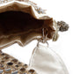 White stunning tassel beaded potli bag - Rajwada
