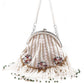White stunning tassel embellished sling bag - Rajwada