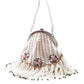 White stunning tassel embellished sling bag - Rajwada