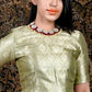 Wine Pink Onyx-Pearl-Kundan Necklace! - Rajwada