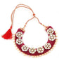 Wine Pink Onyx-Pearl-Kundan Necklace! - Rajwada