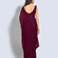 Wine Women's Designer Sequins Saree - Rajwada