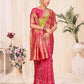Woven Lime Green Banarasi Silk Saree - Rajwada