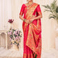 Woven Pink Banarasi Silk Saree - Rajwada