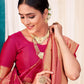 Woven Red Colored Banarasi Silk Saree - Rajwada