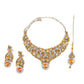Yellow Crystal Necklace Set - Rajwada