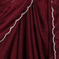 Rajwada Red Silk Blend Embroidered Saree For Women