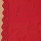 Rajwada Red Cotton Front Yoke Gathered Stitched Kurta Set For Women
