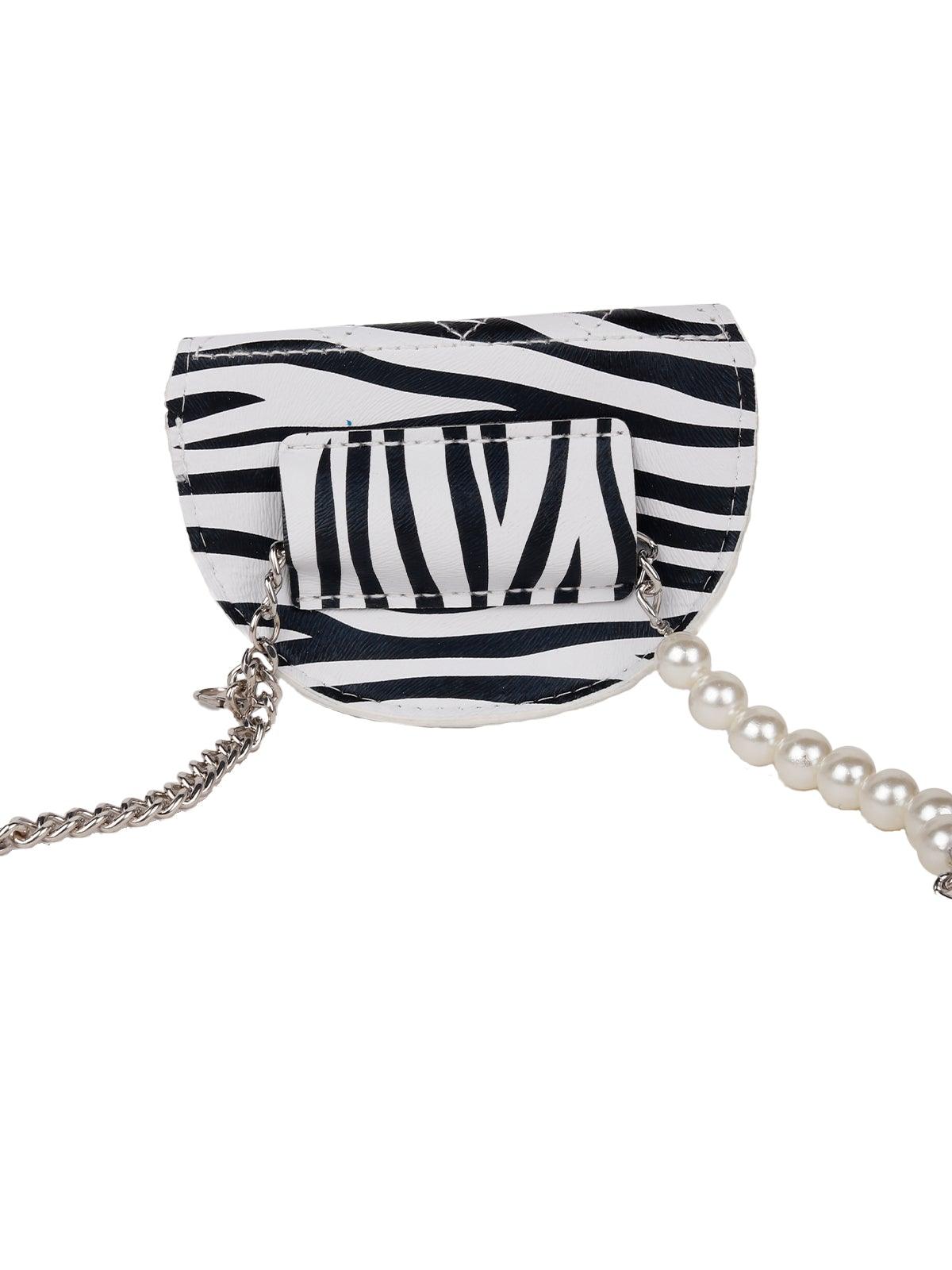 Zebra printed belt bag - Rajwada